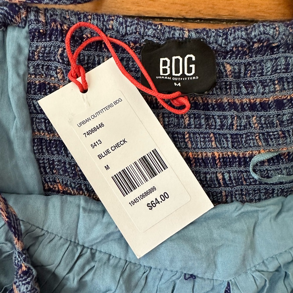 UO Kamaryn Tie Front Plaid Mini Dress - Picture 5 of 9